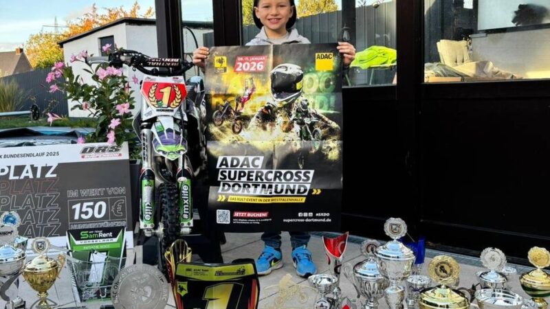 Der siebenjährige Motocross-Fahrer Elias Frentzen: Das nächste große Motorsport-Talent aus Mönchengladbach