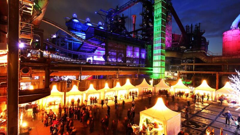 Mit Weltrekordversuch: Lichtermarkt im Landschaftspark Duisburg-Nord feiert zehntes Jubiläum