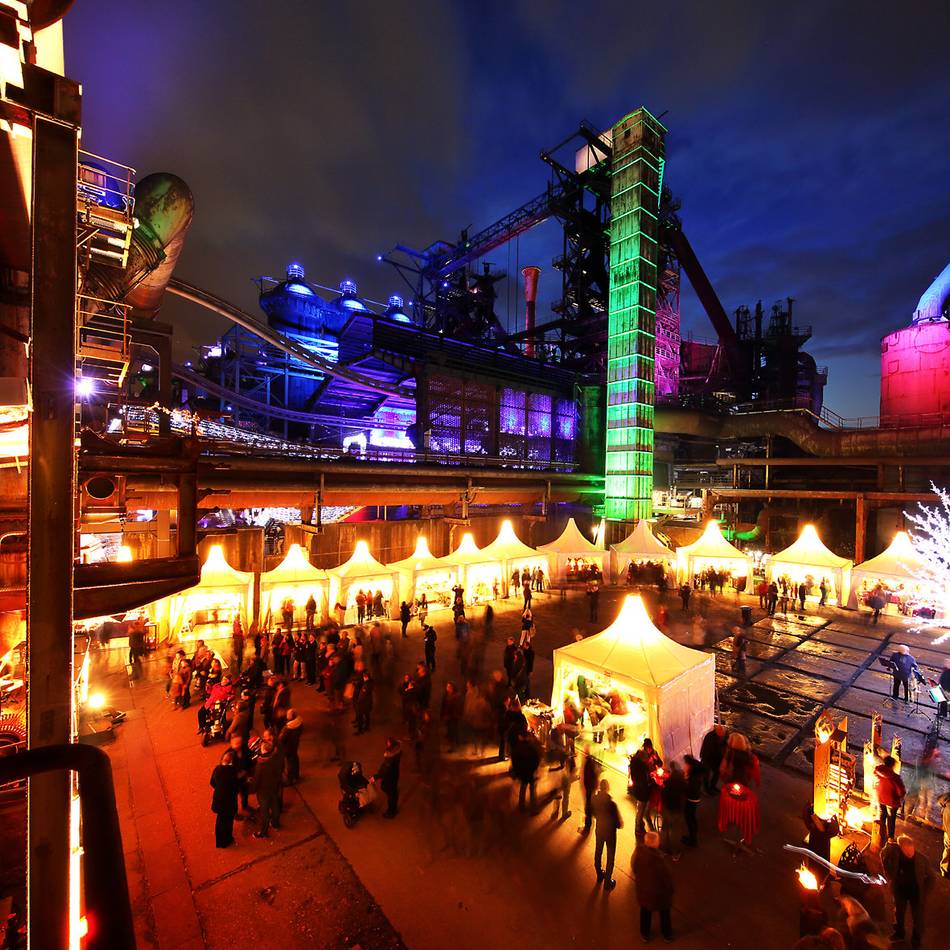 Mit Weltrekordversuch: Lichtermarkt im Landschaftspark Duisburg-Nord feiert zehntes Jubiläum