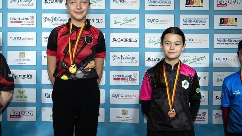 Erfolg bei Deutscher Billard-Meisterschaft: Neun Medaillen für den 1. PBC Neuwerk