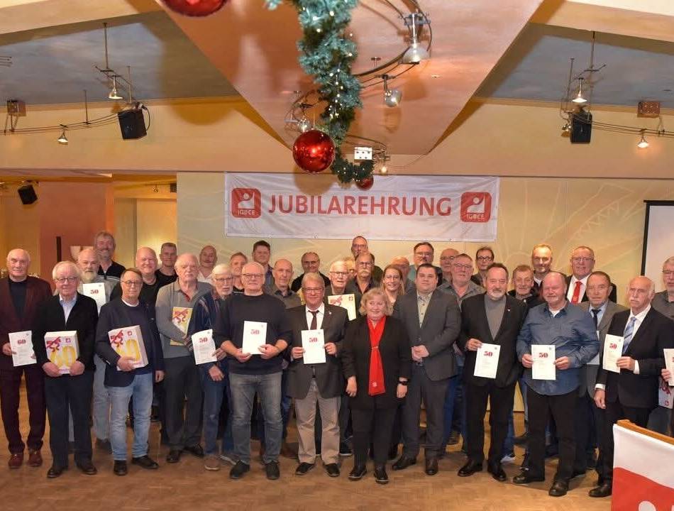 Herbstfest in Geldern: IGBCE Linker Niederrhein feiert ihre Jubilare