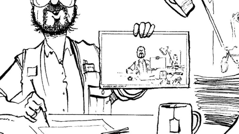 Jahresrückblick Karikaturen Nik Ebert: Niks anderes (halbes) 2025