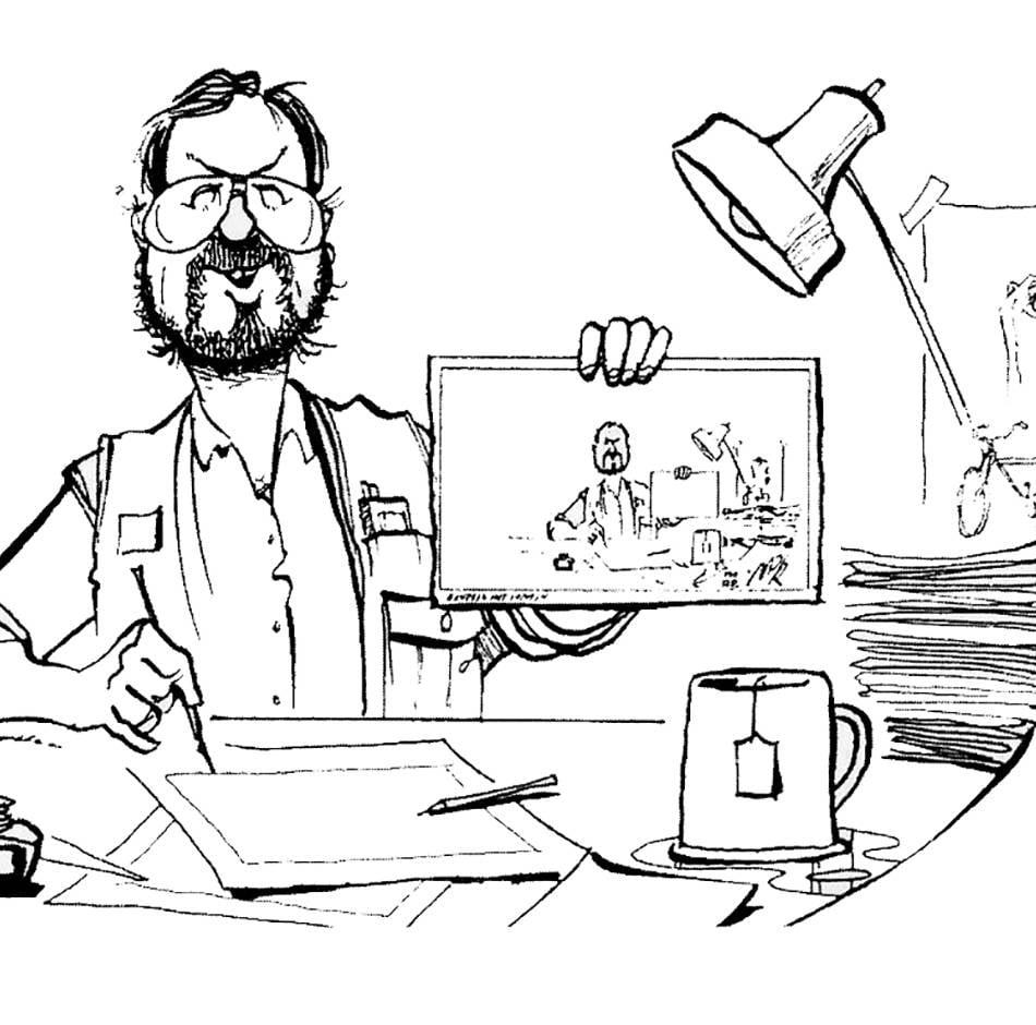 Jahresrückblick Karikaturen Nik Ebert: Niks anderes (halbes) 2025