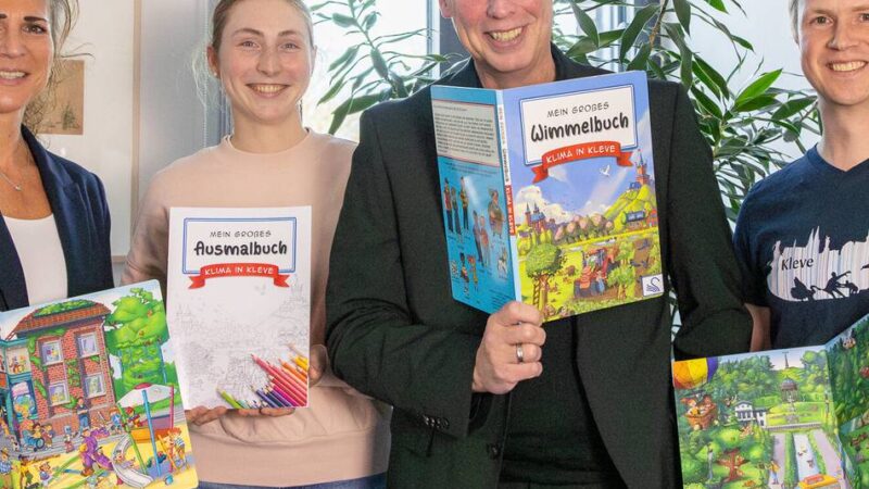 Reeser Illustrator Stephan Lorenz : Eine Stadt im Wimmelbuch: Kleve und das Klima