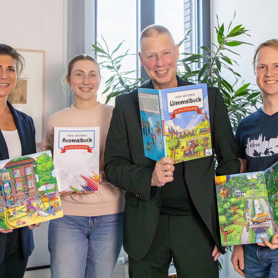 Reeser Illustrator Stephan Lorenz : Eine Stadt im Wimmelbuch: Kleve und das Klima