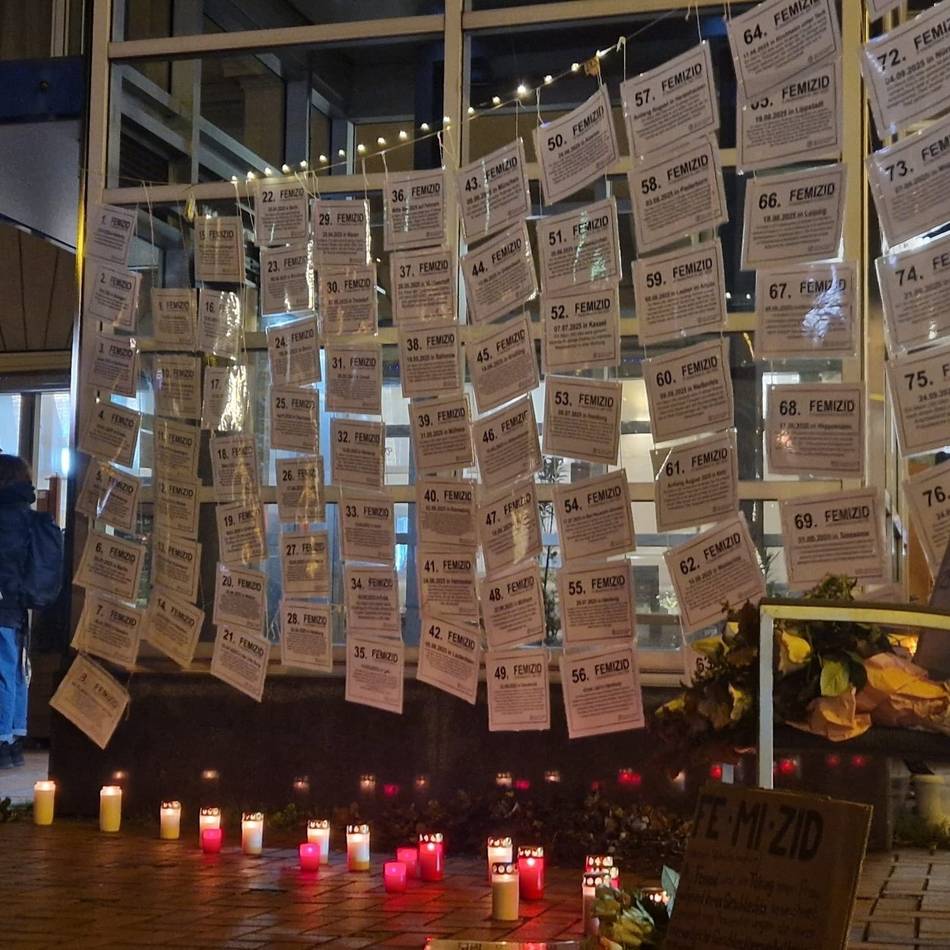 Femizid-Mahnwache in Oberbilk: „Hört auf, uns zu töten“