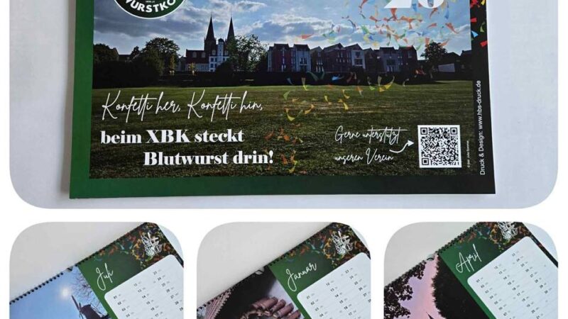 Erlös fließt in den Karnevalszug: Xantener Blutwurstkomitee bietet Jahreskalender an