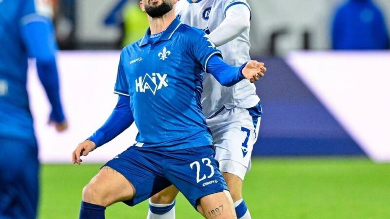 Fünf Tore im Abendspiel: Sprung auf Platz drei – Darmstadt ringt den KSC nieder