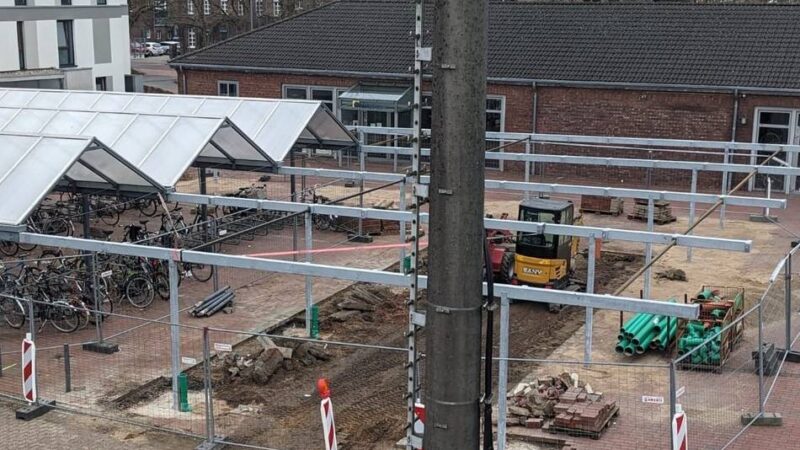 Fast doppelt so viele Plätze: Fahrradparkplatz am Bahnhof in Kevelaer wird erweitert