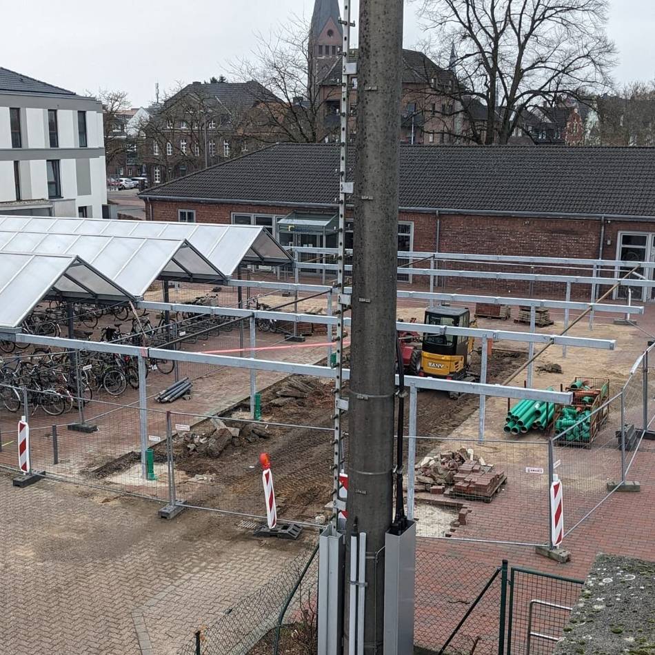 Fast doppelt so viele Plätze: Fahrradparkplatz am Bahnhof in Kevelaer wird erweitert
