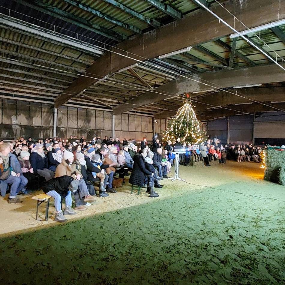 Aktion in Hückeswagen-Steffenshagen: Weihnachtlicher Gottesdienst mit Gesang und Tieren
