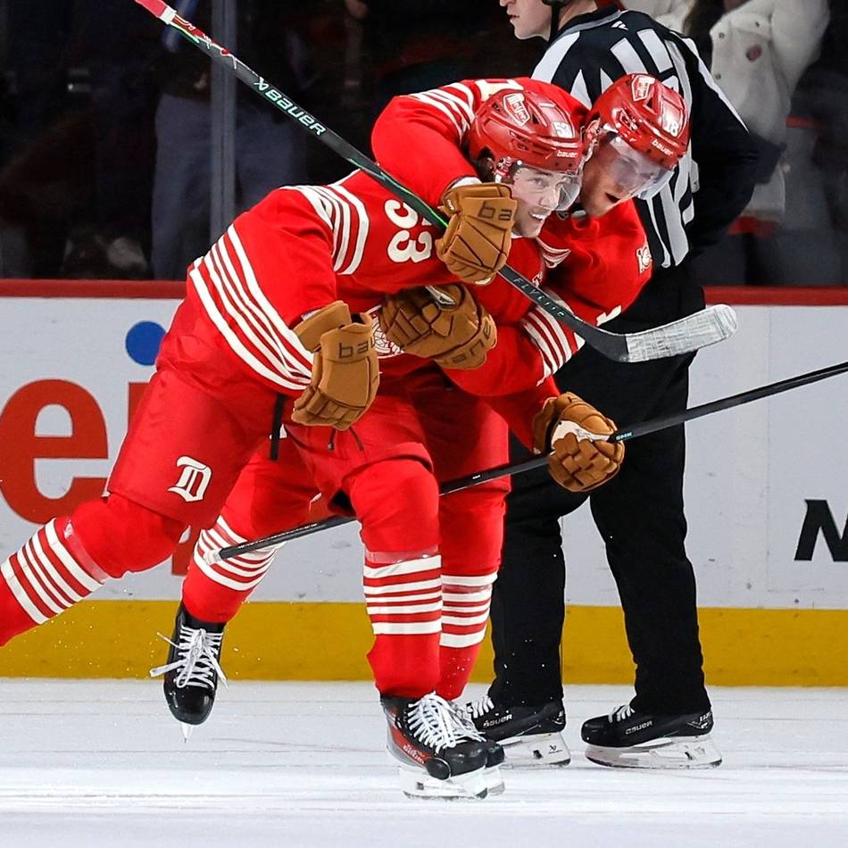 Eishockey: Moritz Seider schießt Detroit zum Sieg in der NHL