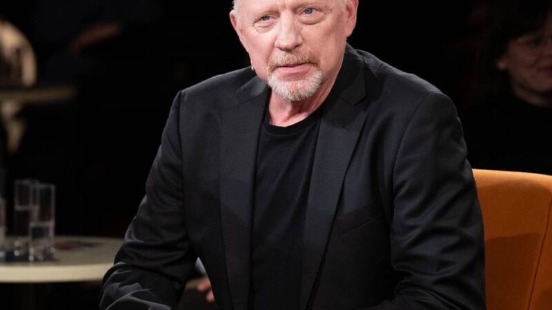 TV-Talkshow: Wie Boris Becker sein Baby aufs Tennisspielen vorbereitet