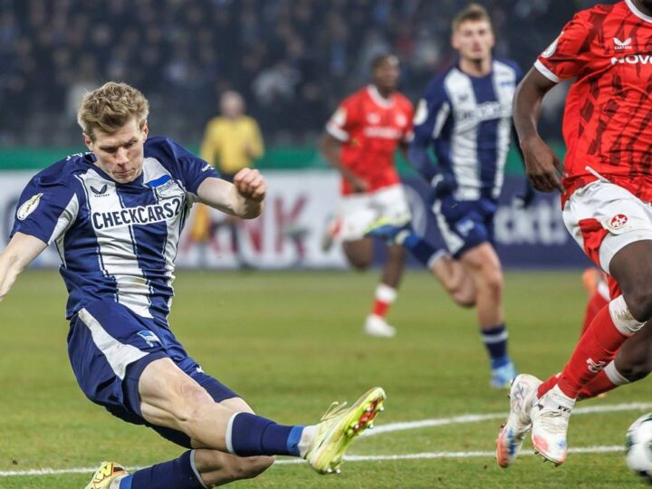 Traum vom Heim-Finale lebt: Hertha zerlegt Kaiserslautern im Pokal-Achtelfinale, auch Leipzig weiter