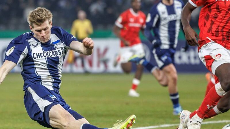 Traum vom Heim-Finale lebt: Hertha zerlegt Kaiserslautern im Pokal-Achtelfinale, auch Leipzig weiter