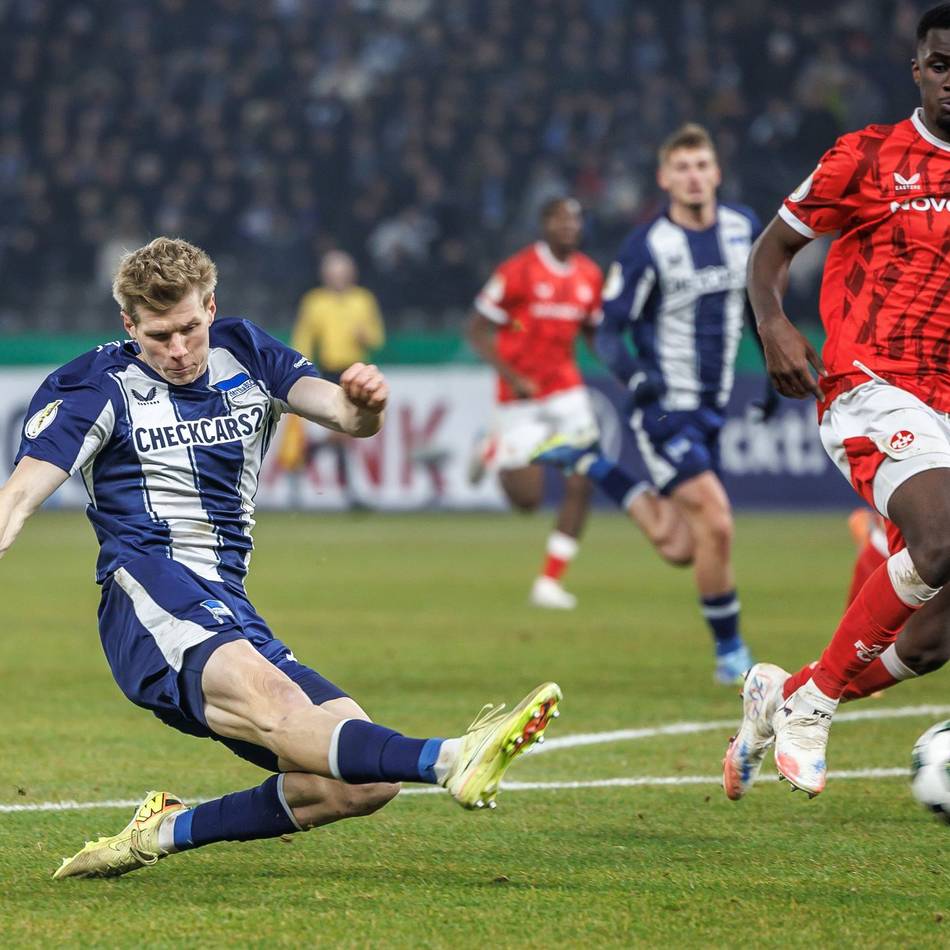 Traum vom Heim-Finale lebt: Hertha zerlegt Kaiserslautern im Pokal-Achtelfinale, auch Leipzig weiter