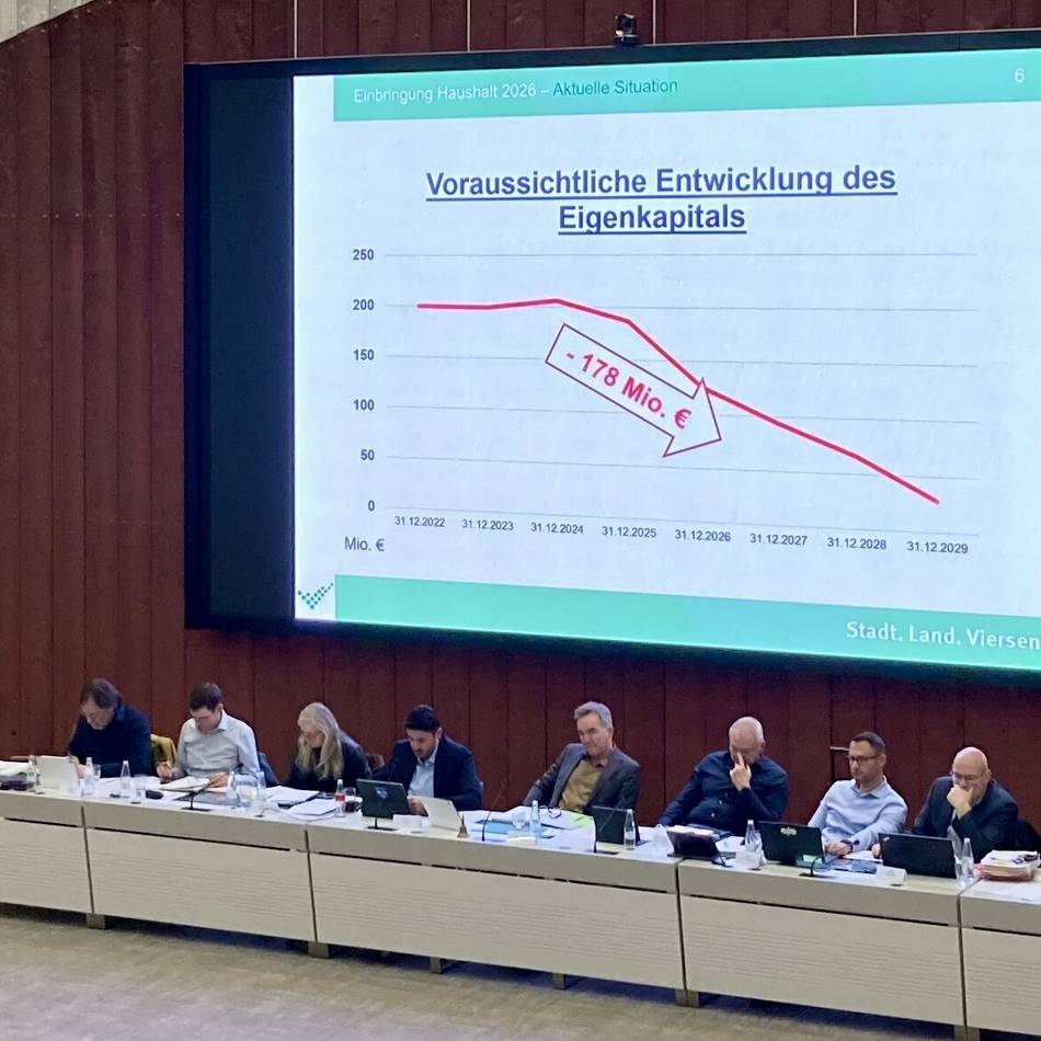 Haushaltsentwurf für 2026 vorgestellt: Stadt rechnet mit Rekorddefizit