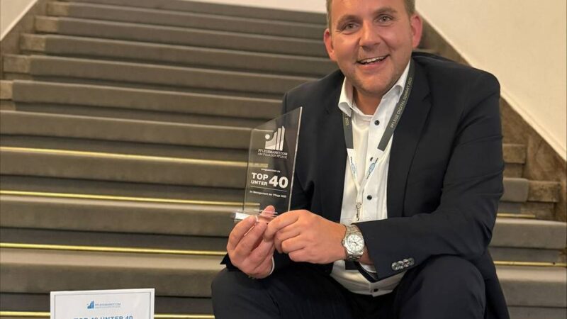 Auszeichnung für Christian Potthoff: Unter den Top 40 der Pflege-Manager