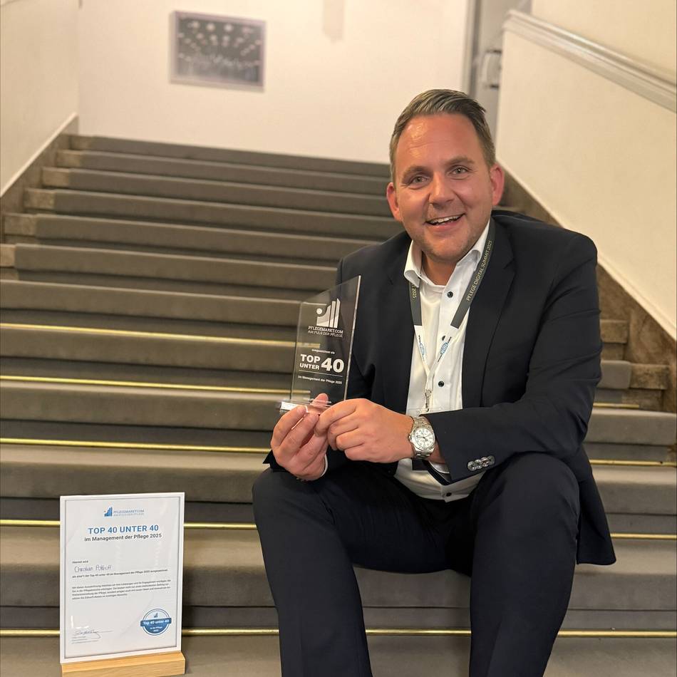 Auszeichnung für Christian Potthoff: Unter den Top 40 der Pflege-Manager