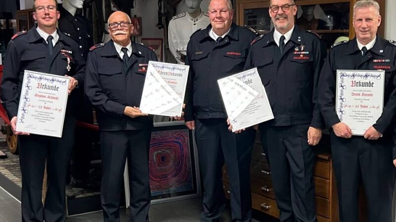Feuerwehr Willich: Ehrungen beim Löschzug Schiefbahn