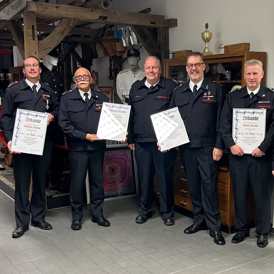 Feuerwehr Willich: Ehrungen beim Löschzug Schiefbahn