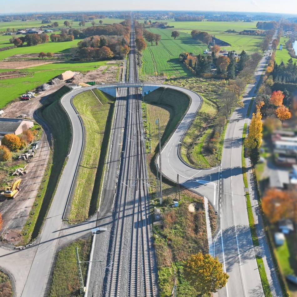 Betuwe in Haldern: Beim dritten Gleis fehlt nur noch eine Lücke