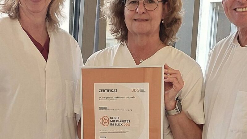 St. Irmgardis-Krankenhaus Süchteln: Auszeichnung für die Diabetologie