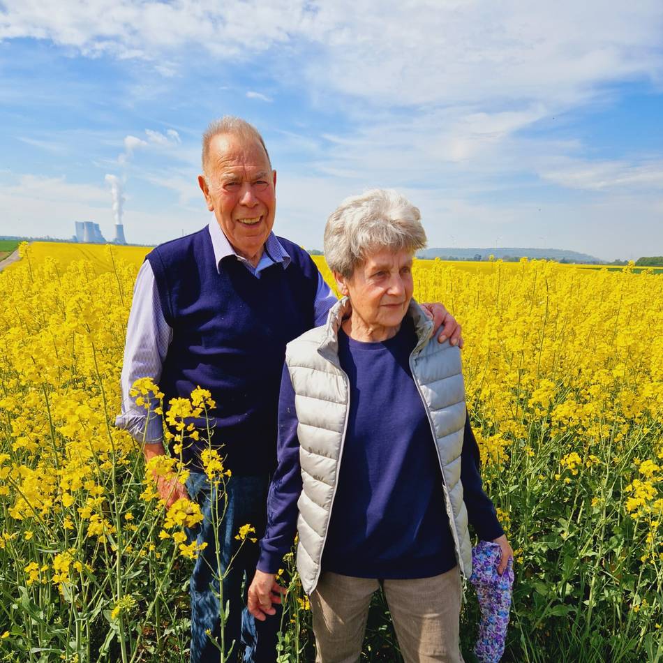 Jubelpaar Anni und Heinz Heyer: Der Funke sprang bei Bauarbeiten – Eiserne Hochzeit in Evinghoven