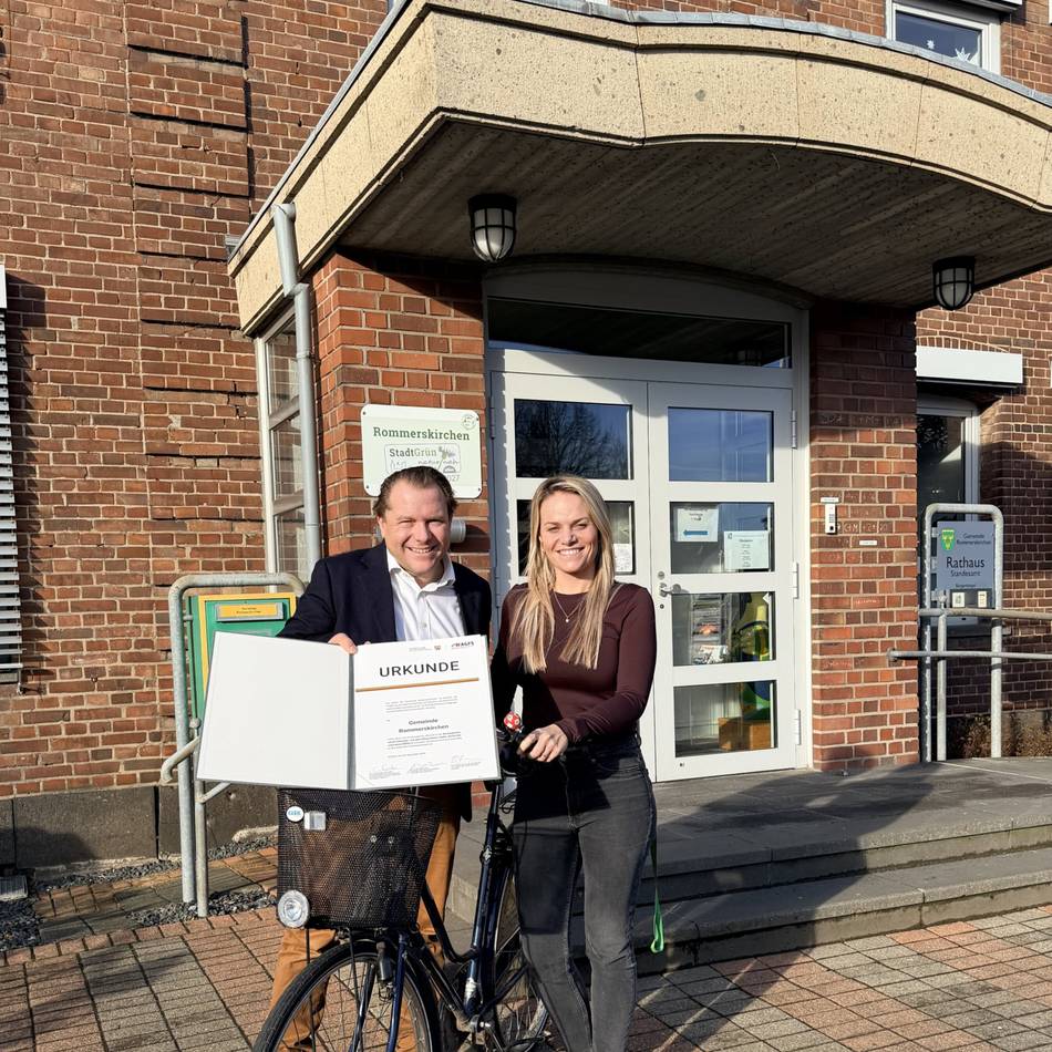 Auszeichnung in Rommerskirchen: Einfach fahrradfreundlich!