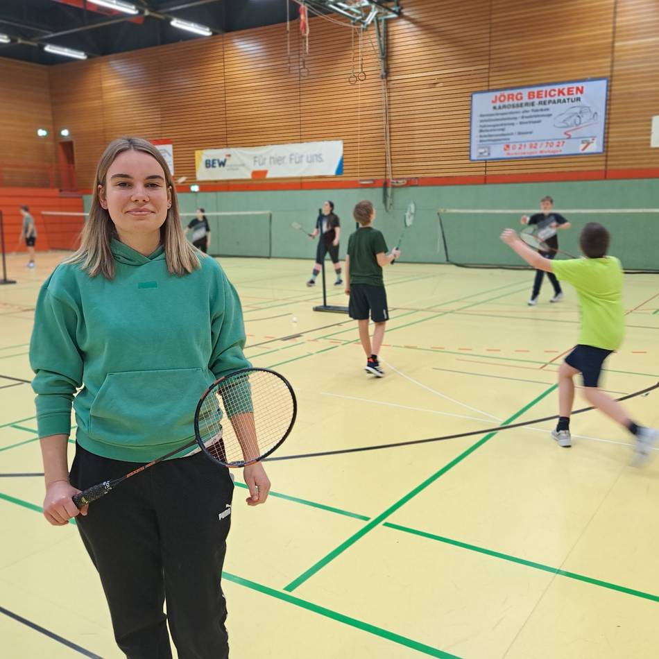 Turnerbund Hückeswagen fördert Ausbildung: 24-Jährige ist neue Badminton-Trainerin