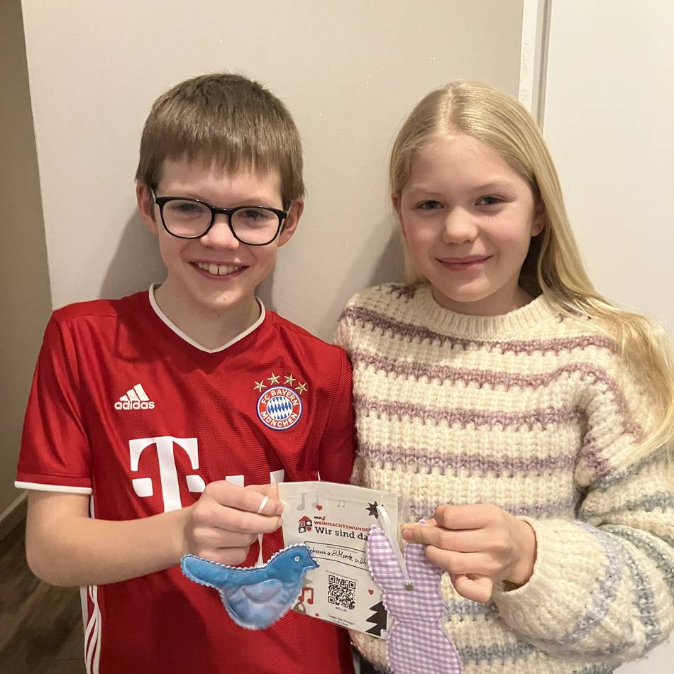 Von Kevelaer nach Essen zur Spendenübergabe: Johanna und Moritz nähen für das WDR2-Weihnachtswunder