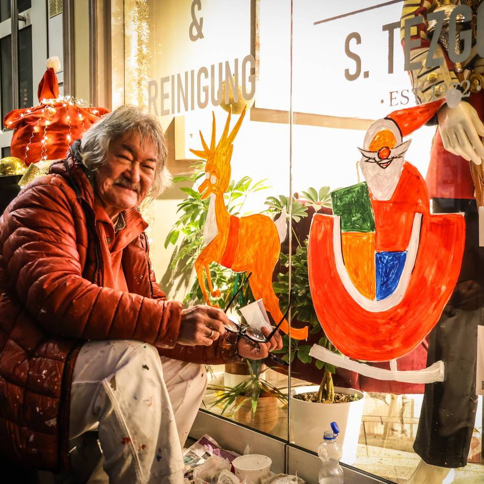 Vom Militär zur Kunst:  Dieser Neusser ist der Geheimtipp unter den Wandmalern