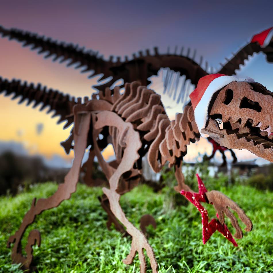 In Monheim: Baumberger Dinos im Weihnachtsfieber