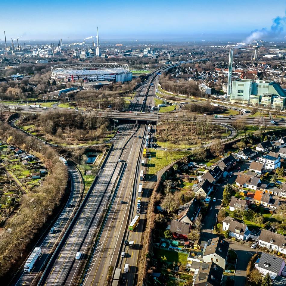 Autobahnausbau in Leverkusen: Zubringer im Kreuz Leverkusen kurzzeitig dicht