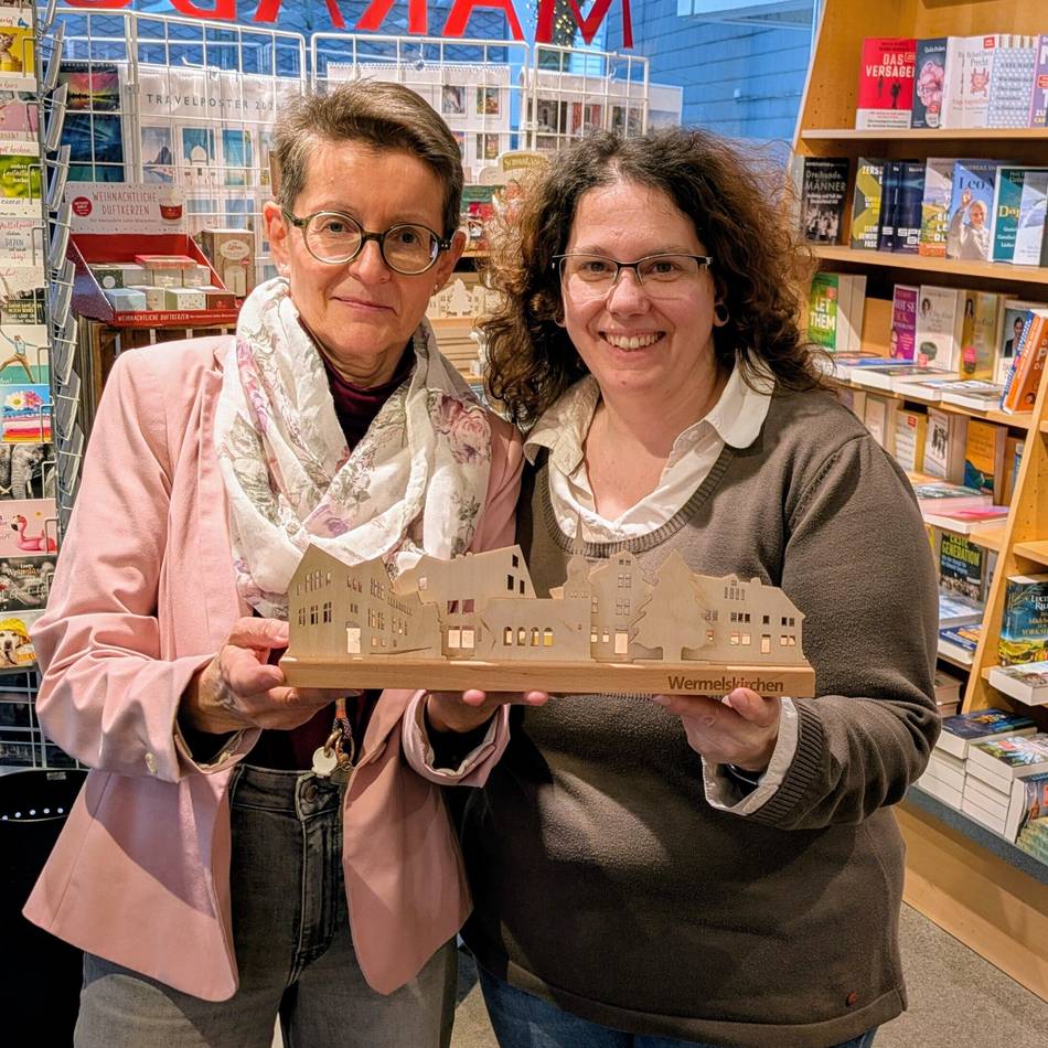 Einzelhandel in Wermelskirchen: Wermelskirchener Skyline als Panorama-Teelicht