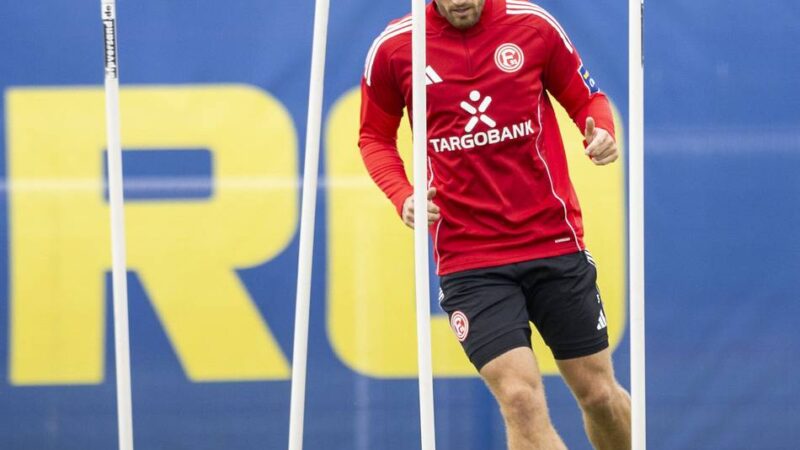 Zum Start in die Elversberg-Woche: Lenz fehlt wieder im Fortuna-Training – das ist der Grund