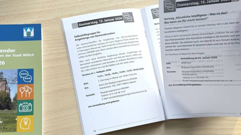 Für Senioren in Willich: Neuer Seniorenkalender liegt aus