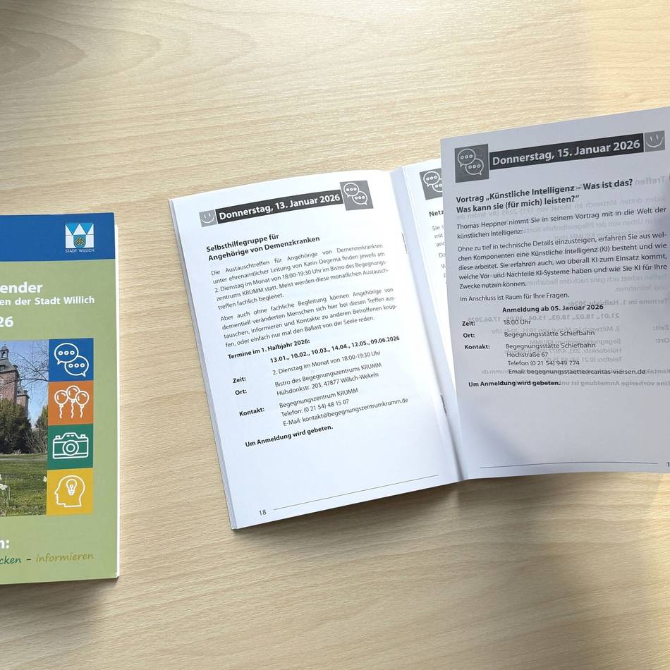 Für Senioren in Willich: Neuer Seniorenkalender liegt aus