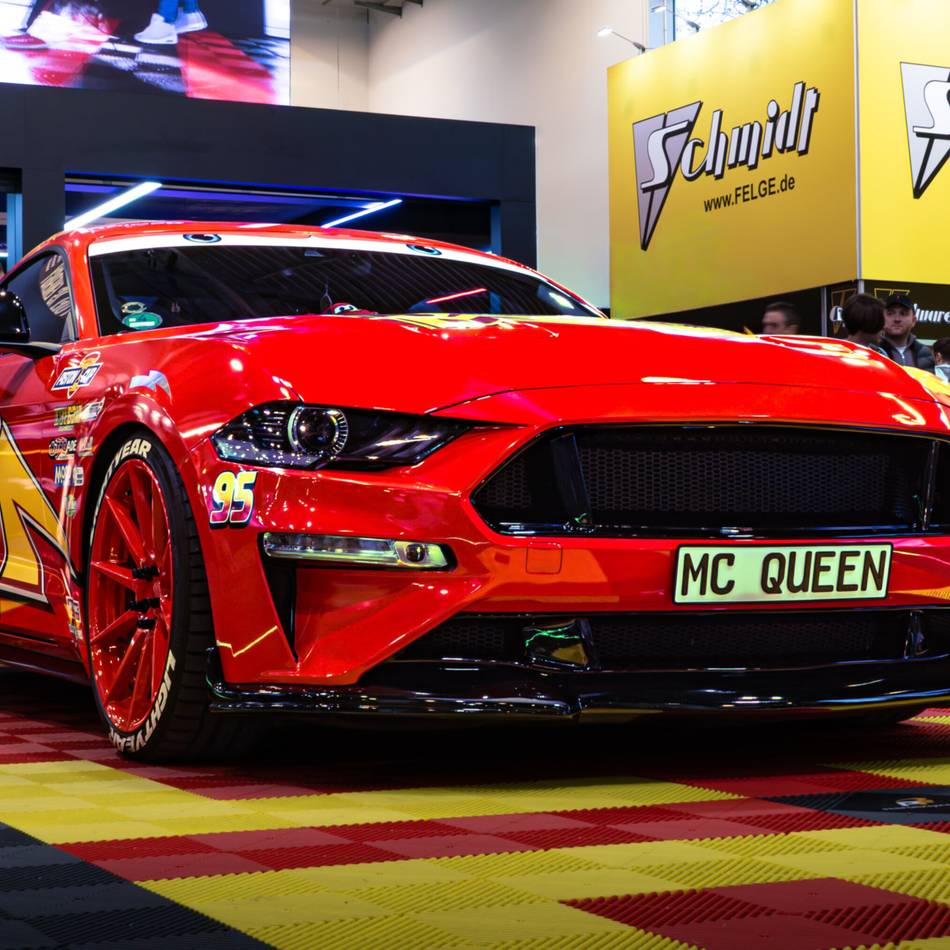Mustang aus Kalkar: „Lightning McQueen“ begeistert auf der Essen Motor Show