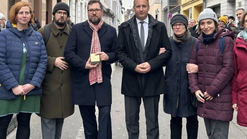 Europaweit erster Stein in Krefeld: Ein Stolperstein für eine Zwangsprostituierte