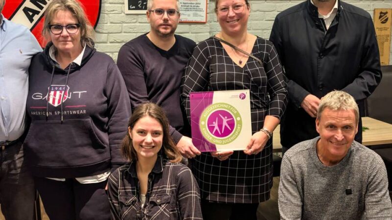 NRW-Sportjugend zeichnet ersten Verein im Kreis aus: Qualitätssiegel für die VSF Amern