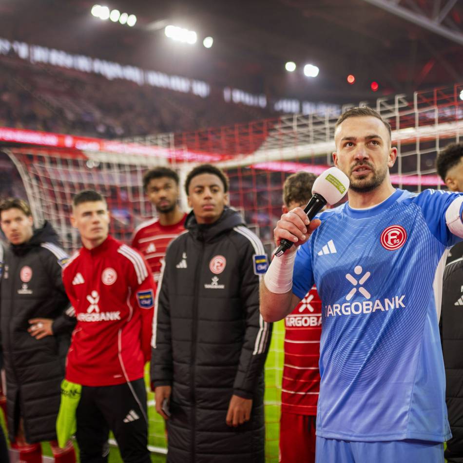 Kapitän lässt sein Herz sprechen: Fortuna-Torwart Kastenmeier hält emotionale Ansprache an die Fans