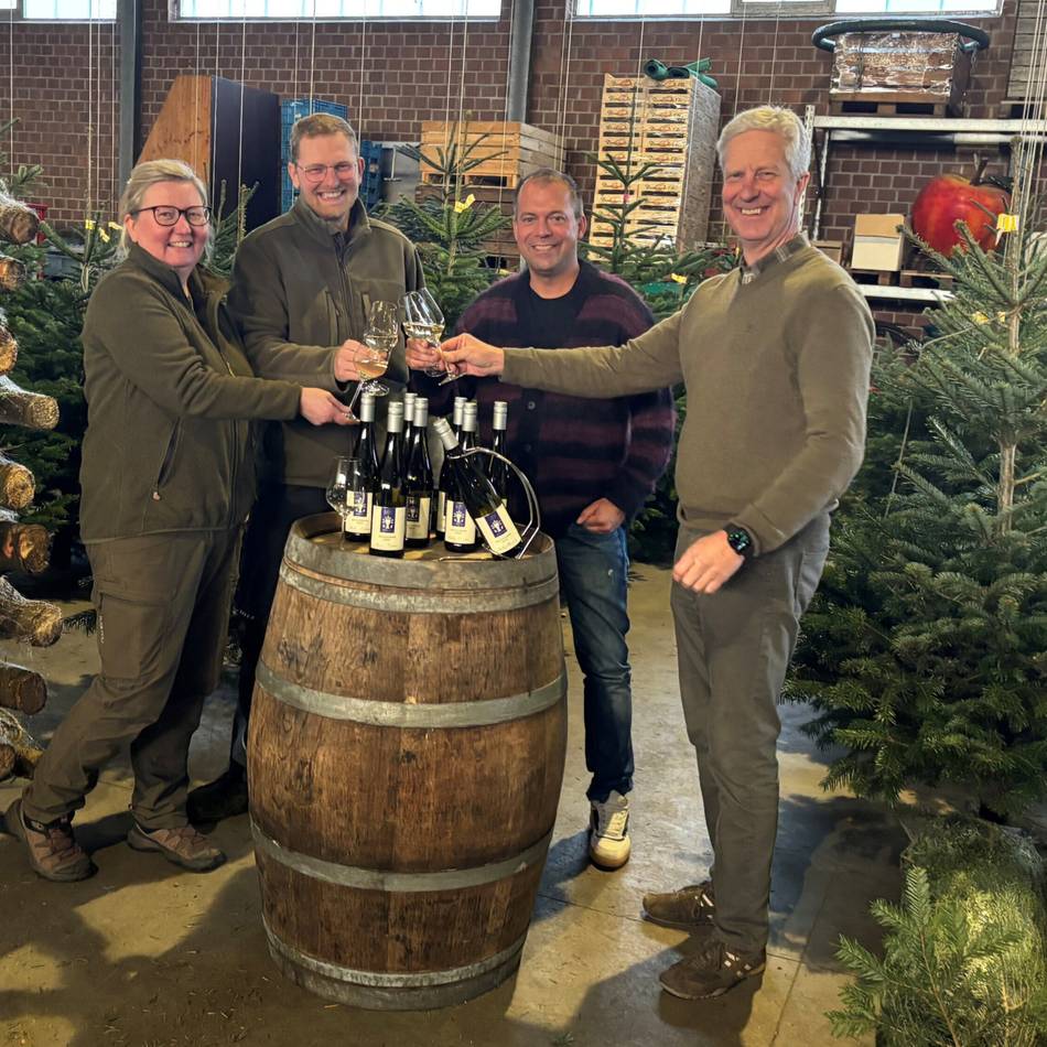 Obsthof Mertens: Erster Wein aus Willich abgefüllt