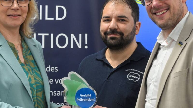 Schunk Ingenieurkeramik in Willich vom LVR ausgezeichnet: Unternehmen legt Wert auf die Gesundheit