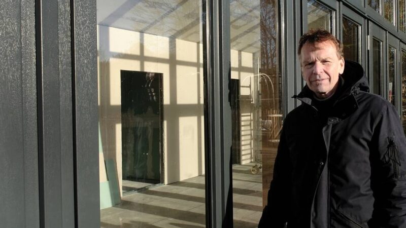 Im Poensgenpark wird gebaut: Ein neues Traubenhaus entsteht