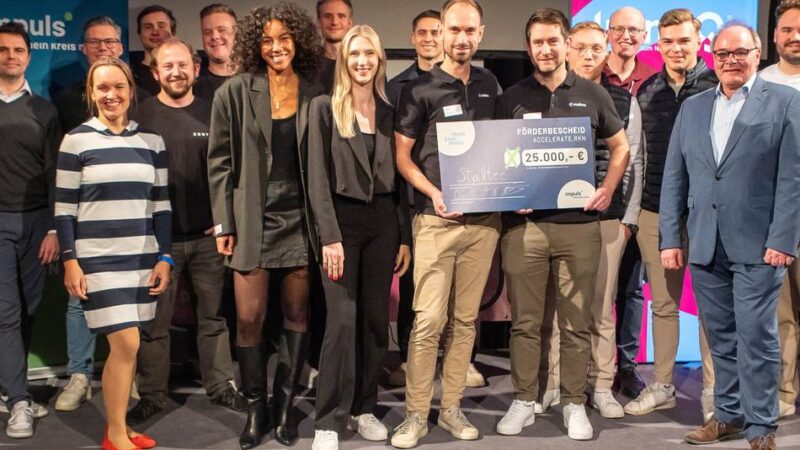 Pitch auf dem Startup-Markt in Neuss: Dieses Unternehmen erhält 25.000 Euro vom Kreis