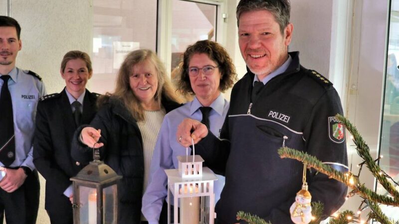 Einladung an die Bürger: Friedenslicht von Bethlehem in den Wachen der Kreispolizei