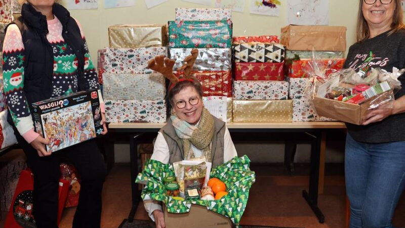 Weihnachts-Vorfreude bei der Tafel in Kleinenbroich: Nudeln, Spielzeug und eine Ladung Schokolade