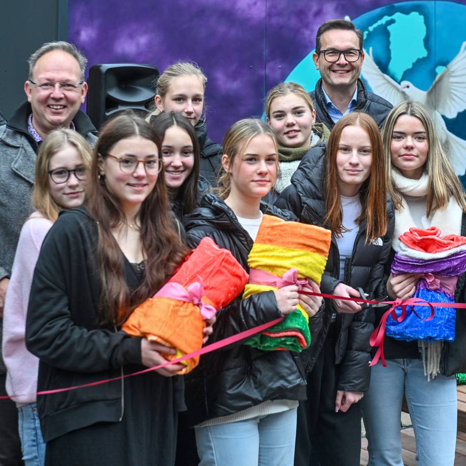 Schülerprojekt in Geldern: „Lounge der Vielfalt“ bereichert nun die Glockengasse