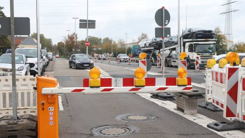 Baustelle in Leverkusen: An der Hardenbergstraße gibt es nur eine Atempause
